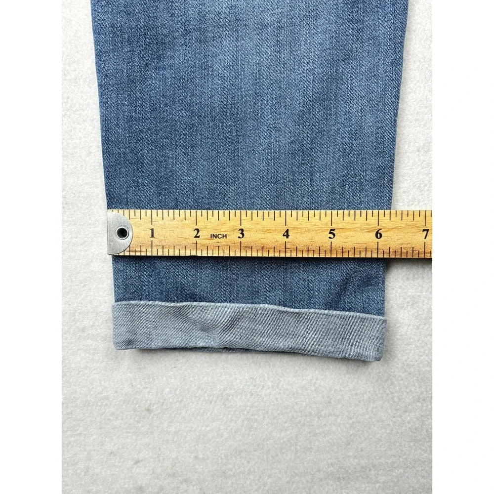 AG Adriano Goldschmied The Stilt Roll Up Cigarette Jeans Blue Size 32 Made USA‎